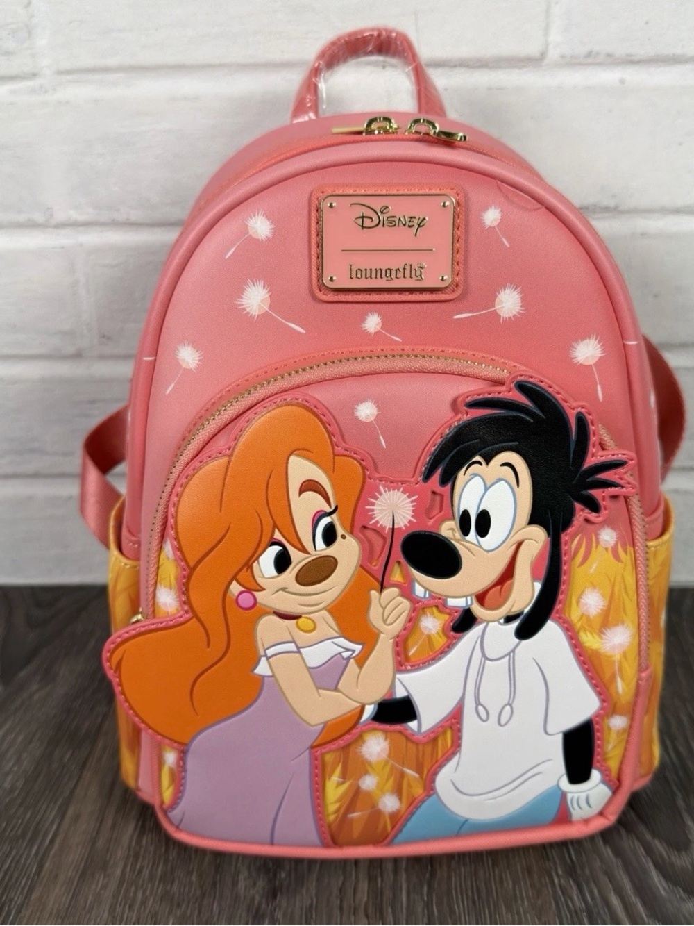 Disney Loungefly Pink 'Max & Roxanne' Mini Backpack or use as purse new with tag
